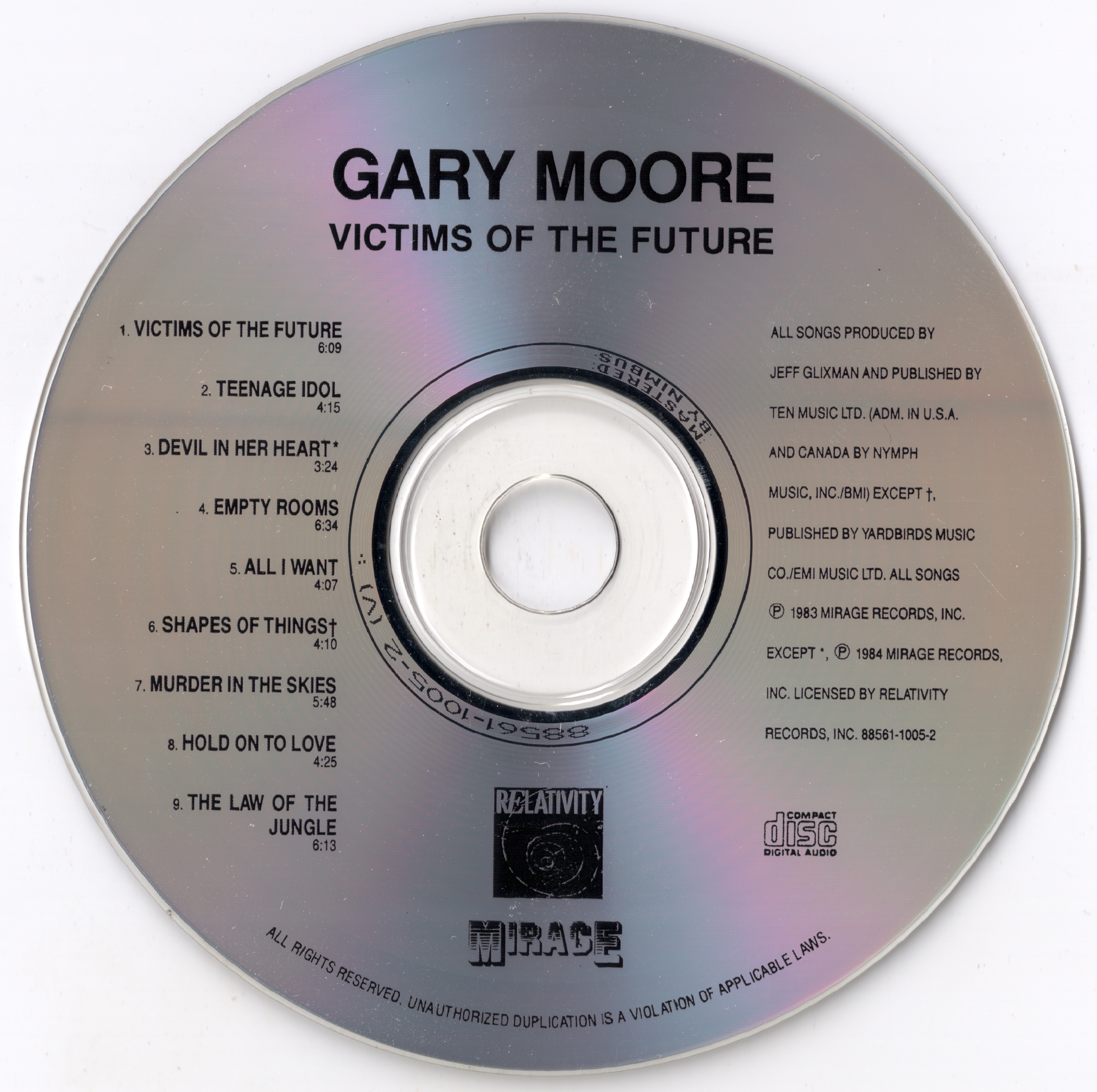 Gary Moore Victims Of The Future Cd Us Cd Covers Cover Century Over 500 000 Album Art Covers For Free